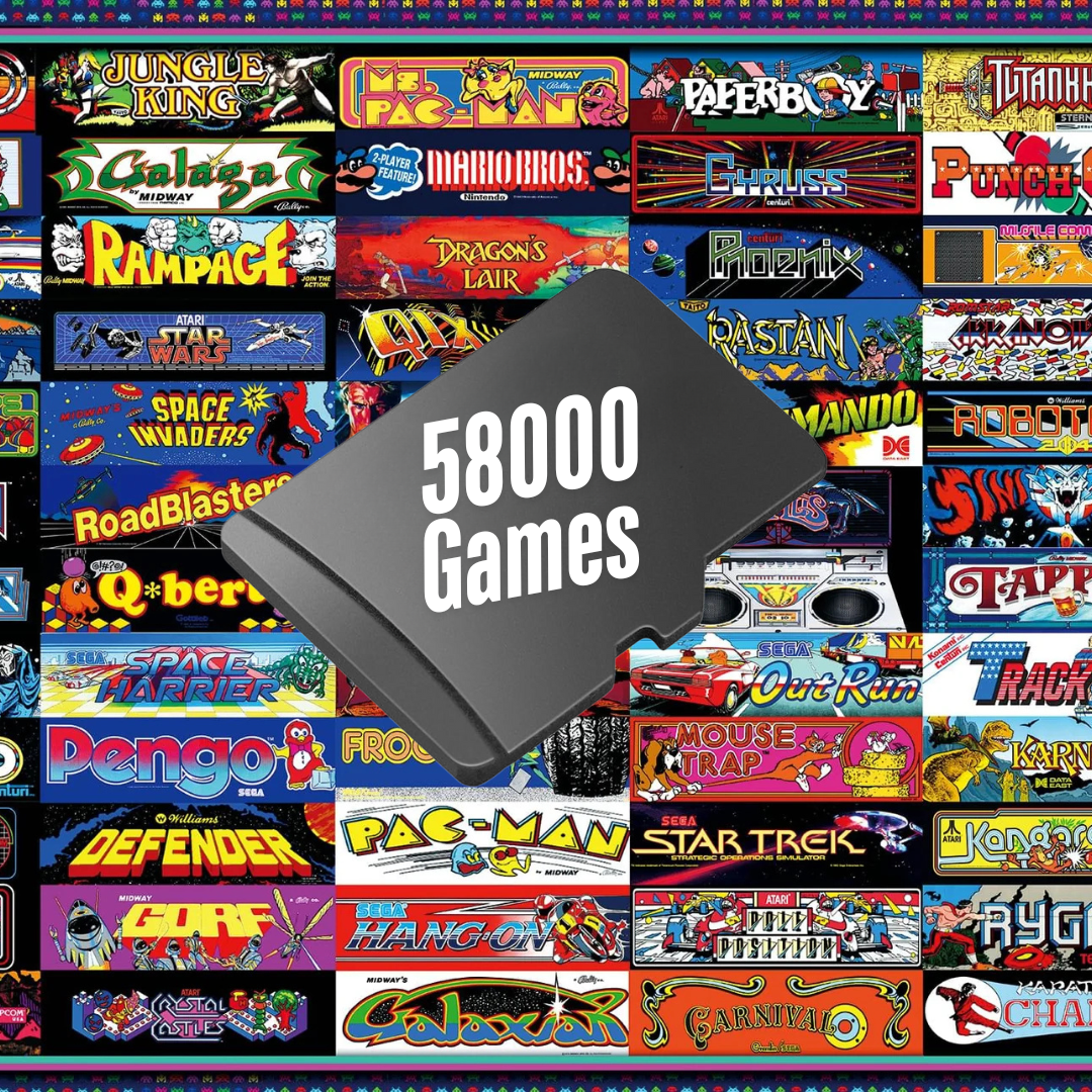 58000+ Retro Game 256GB SD Card